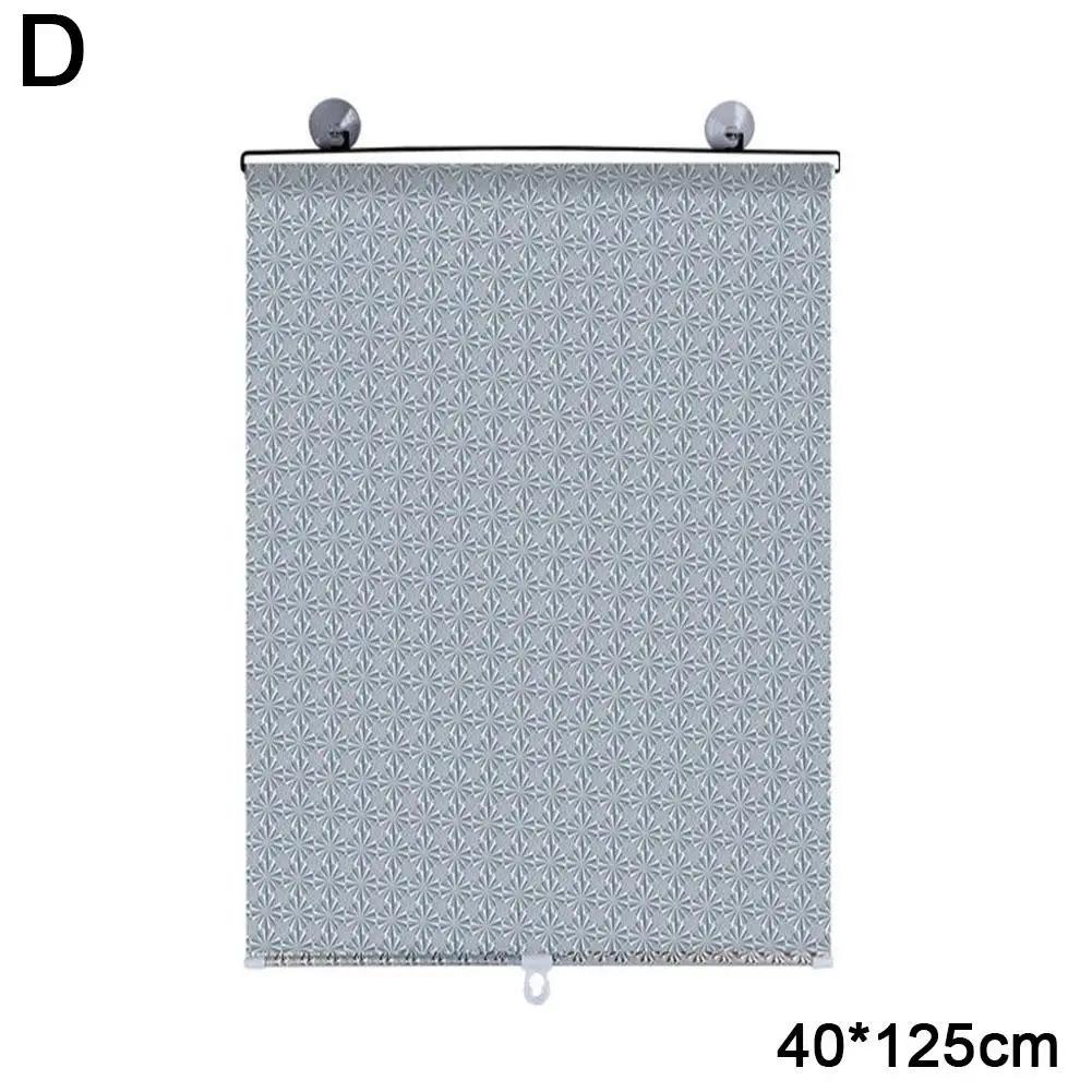 Автомобильный солнцезащитный козырек, теплоизоляционная пленка, выдвижной передний балкон, кухонный солнцезащитный экран, без проколов, затеняющий рулонный экран для дома U3Z1