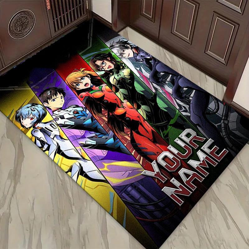 Name Custom Neon Genesis Carpet Rug for Living Room Bedroom Home Sofa Decoration,Kids play Non-slip Floor Mat