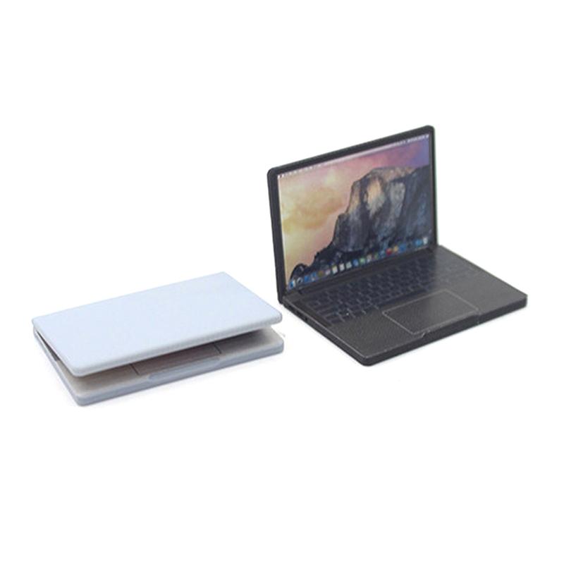 Милая симуляция 1:12 Мини Ноутбук Компьютер Кукольный Домик Миниатюрный Сплав Ремесла Украшение Кукольного Домика Для Кукольного Дома DIY Аксессуары