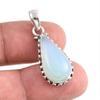 Natural Aqua Chalcedony Gemstone Handmade 925 Solid Silver Pendant 1.50'' J1b88