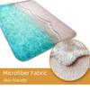 3D Sea Waves Bathroom Mat 1PCS 48X78CM Absorbent Non-slip Thicken Sponge Toilet Rug Hallway Rug Doormat