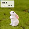 Craft Easter Decoration Resin Bunny Statue Miniature Rabbit Figurine Micro Landscape Fairy Garden