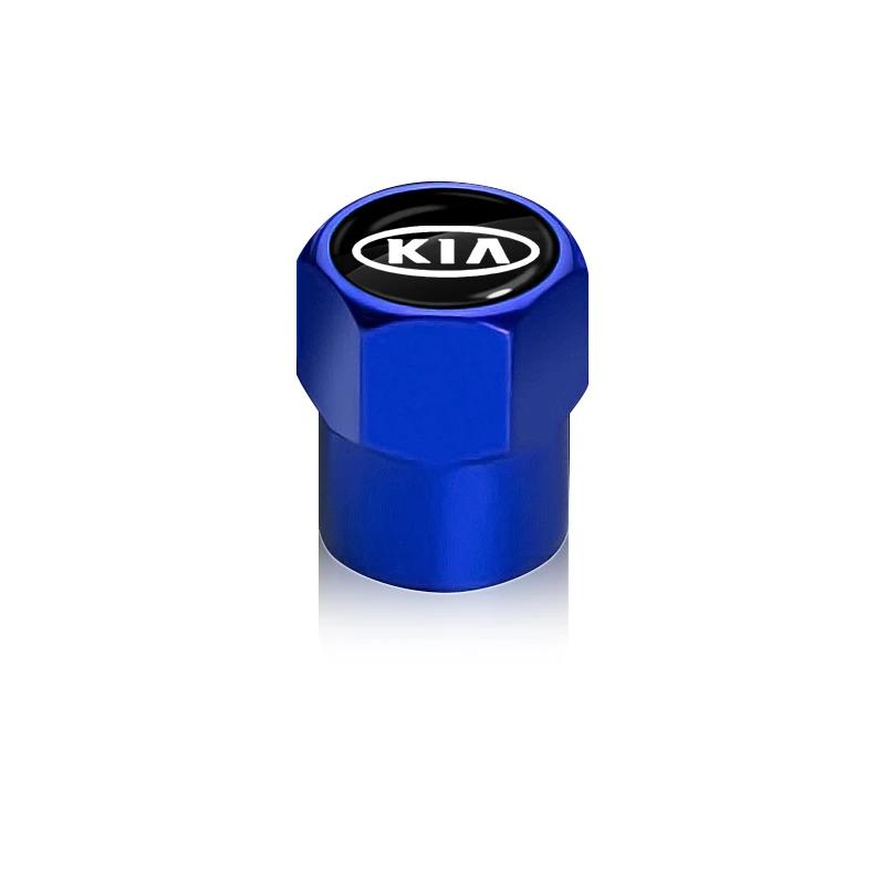 2026 Hot Car Sticker 4Pcs Auto Wheel Tire Valve Air Stem Cap Duust Covers Car accessories For KIA rio ceed sportage cerato soul