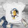 Coraline Amazing Tees Классические женские футболки Винтажная футболка с коротким рукавом и круглым вырезом Летняя одежда Женская одежда