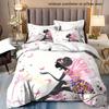 Butterfly Fairy 3D Printed Bedding Set - Elegant Soft Duvet Cover with Pillowcases Cute Home Textiles Simple Quilt Cover Design