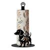 Acrylic Wood Base Christmas Paper Towel Holder 2D Flat Print Kitchen Roll Dispenser  Living Room