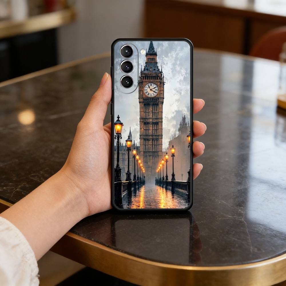 L-Лондон B-Большой B-Бен Чехол для Samsung Galaxy S21 S25 FE S24 S23 Ultra S20 S9 S22 Plus S10 ТПУ Чехол