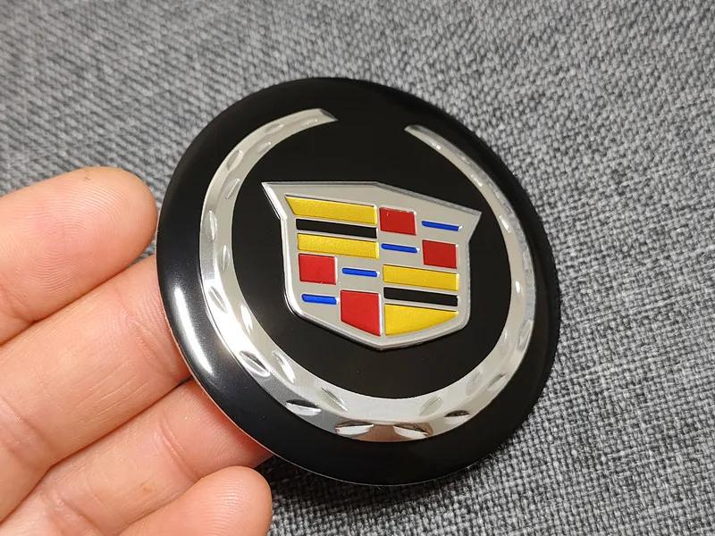 60/65 мм Наклейки-эмблемы на центральные колпачки колес автомобиля для Cadillac ATS CTS DTS STS SLS SLR XLR Seville Tiburon CT6 Escalade Аксессуары