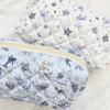 Korean Style Zipper Stationery Bag Portable Cosmetic Bag Cute Bubble Cloth Coin Purse  Girls