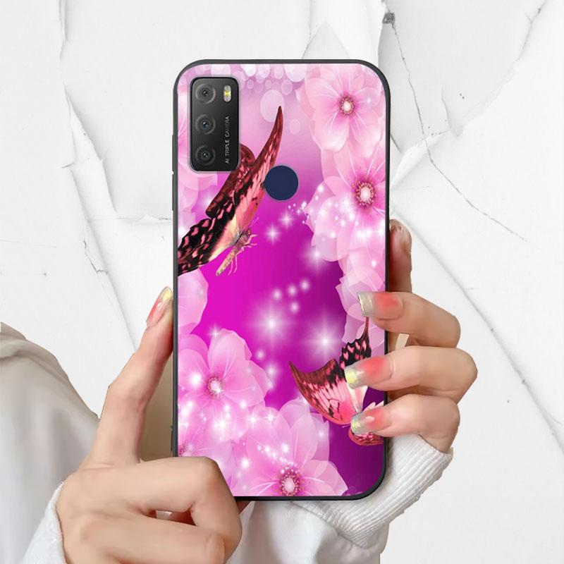 For Alcatel 1S 2021 Case 6025H 6025D Fashion Silicone Soft TPU Phone Cover For Alcatel 1 S 2021 1S(2021) Case Funda Coque Bumper