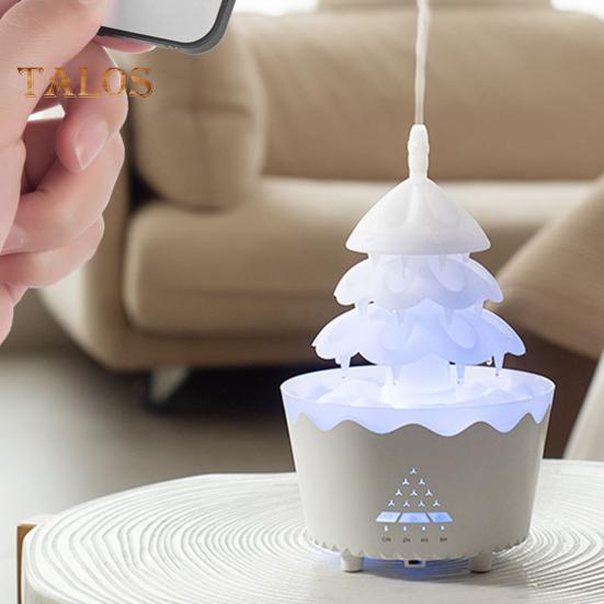 Увлажнитель воздуха в виде рождественской елки, мелкодисперсный диффузор, 7-цветная градиентная подсветка, беспроводное дистанционное управление, малошумный увлажнитель воздуха в виде рождественской елки, настольный декор
