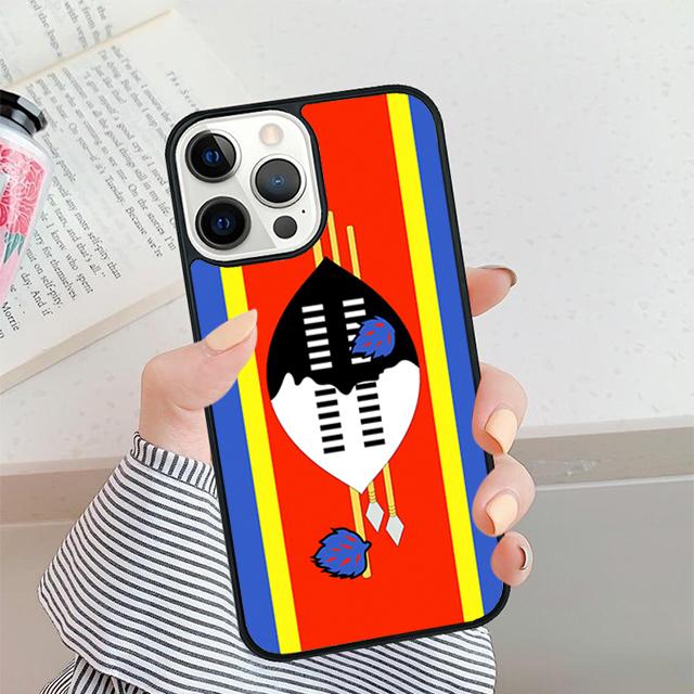 Swaziland Passport Flag Map Phone Case For iPhone 17 Air 16 15 14 plus 12 13 Pro max Bumper Shell Cover coque