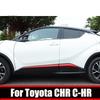 Для Toyota CHR C-HR XA10 2018     Хромированные ABS Накладки на пороги кузова Стикеры Декоративные элементы Аксессуары