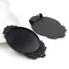 New Fashion 5pcs 30x40mm Inner Size Antique Gold/Silver Black Bronze Pin Brooch Pierced Style Base Setting Pendant