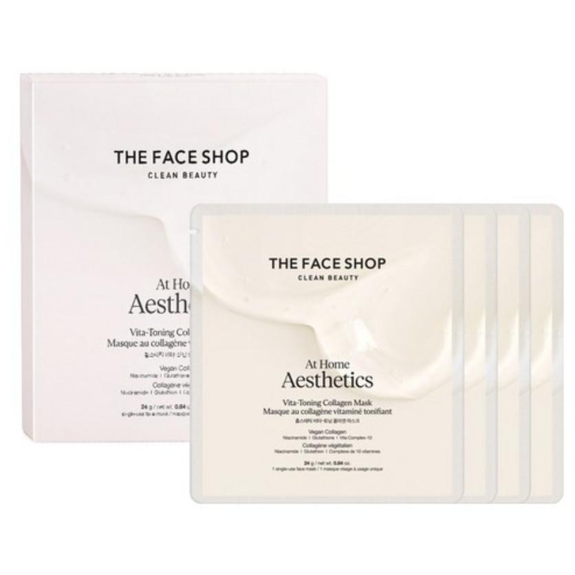 [The Face Shop] Homestetic Original Collagen Mask, 4 sheets, 1 pack