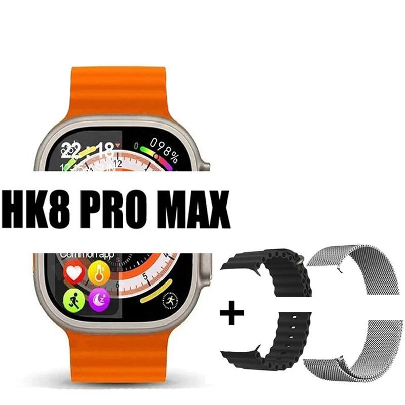 Оригинальные умные часы Hk8 Pro Max для мужчин, серия 8, 49 мм, 2,2 дюйма, экран RTAE с высокой частотой обновления, NFC-компас, игровые умные часы для Apple iPhone