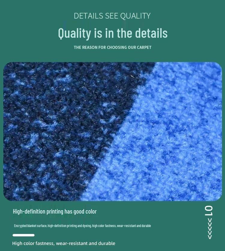 Luxury Fireproof Nylon Billiard Hall Carpet for Hotels - Large Area Print Mat