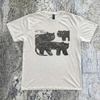 Black Cat Graphic Reprint T-shirt Minimal Art Design Unisex for Gift Size S to 4