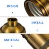 Retro E27 Vintage Lamp Socket Aluminum Die Cast Light Holder for Exposed Bulb Pendant DIY Lighting Stairway Basement Bathroom