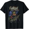 Fallout New Vegas Рейнджер Винтаж Потертая Видеоигра 100% Хлопок Футболка Мужские Футболки Топ