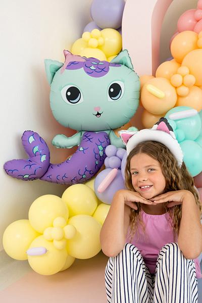 Mermaid Foil Balloon Cat House Gabi Mix 80 x 82