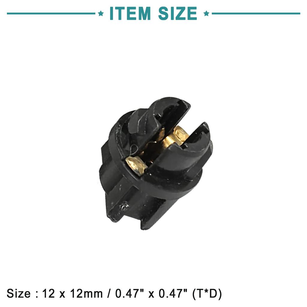 ACROPIX Автомобильная приборная панель кластера разъем лампы приборной панели T5 поворотный цоколь черный 8 шт.