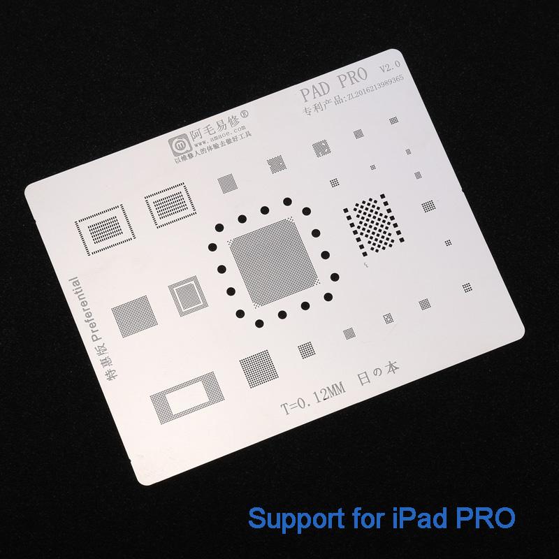 Японский трафарет для BGA-реболлинга из нержавеющей стали для iPad2/3/4/5/6/PRO/mini1/2/3/4, жесткий диск NAND PCIE, шаблон для установки в жестяную банку