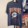 26 Редкая футболка с графическим принтом темно-синего цвета команды НФЛ Miami Dolphins HN2172 Унисекс