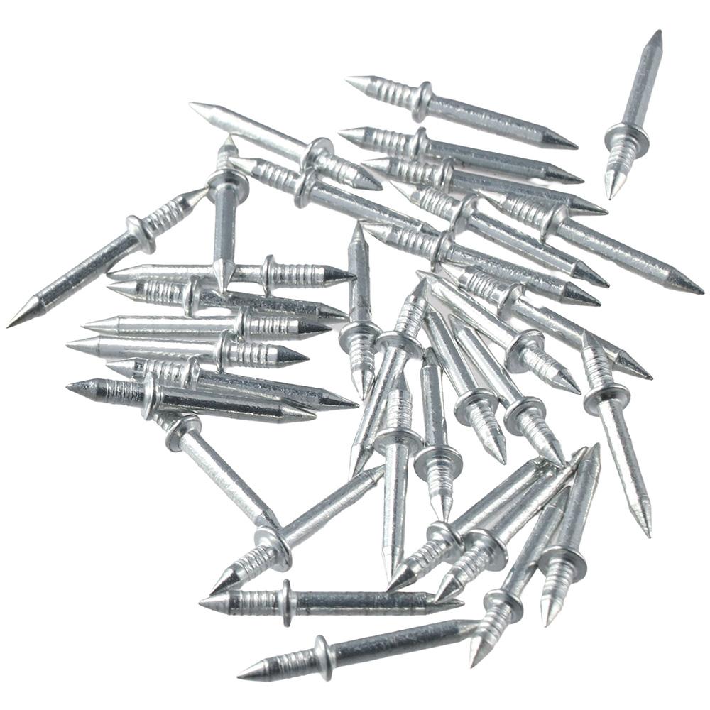 100PCS Invisible Double-Head Screws Invisible Nail Plank Fixing Seamless Nail  Skirting Line