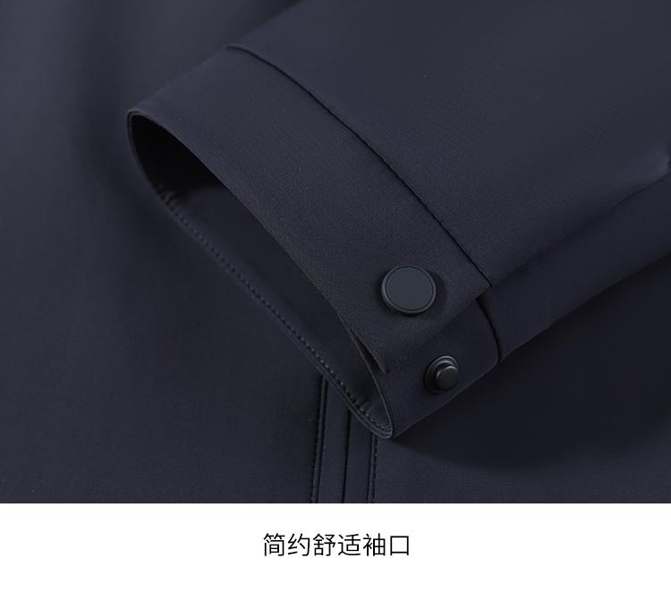 Classic Business Executive Style: Collar Medium length Jacket Solid Color Simple Workplace Casual Black Jacket