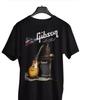 Мужские и женские футболки Футболка с гитарой Gibson Les Paul, ОДНОСТОРОННЯЯ ФУТБОЛКА, горячая новая унисекс футболка