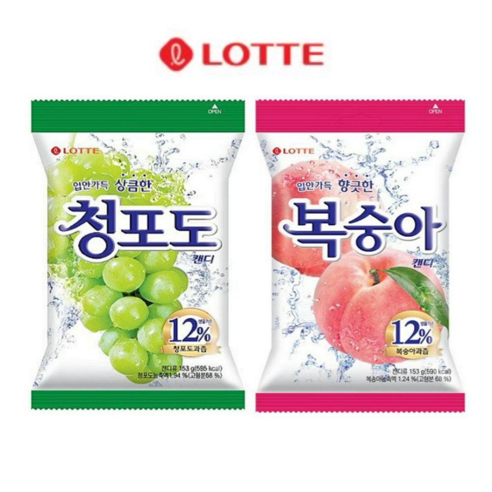 Корейские конфеты с зеленым виноградом 153 г/персиковые конфеты 153 г/корейские закуски/конфеты