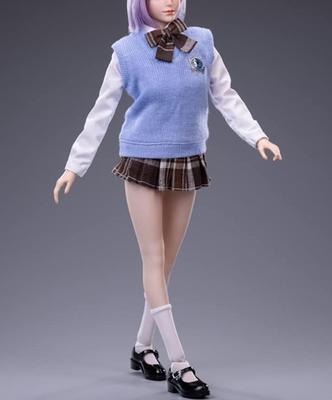 Масштабная фигурка CDToys CD030B Модная красивая школьница в матросской форме с чулками и туфлями, набор и голова Нет [TOYBARJAPAN] 1/6 (тело