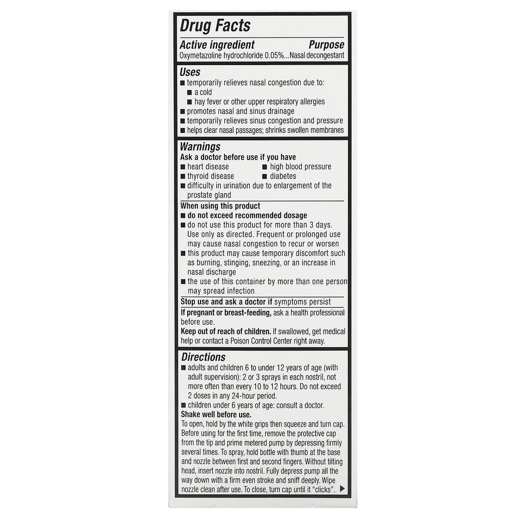 Mucinex, Sinus-Max, снимает сильную заложенность носа, 0,75 жидких унций (22 мл)