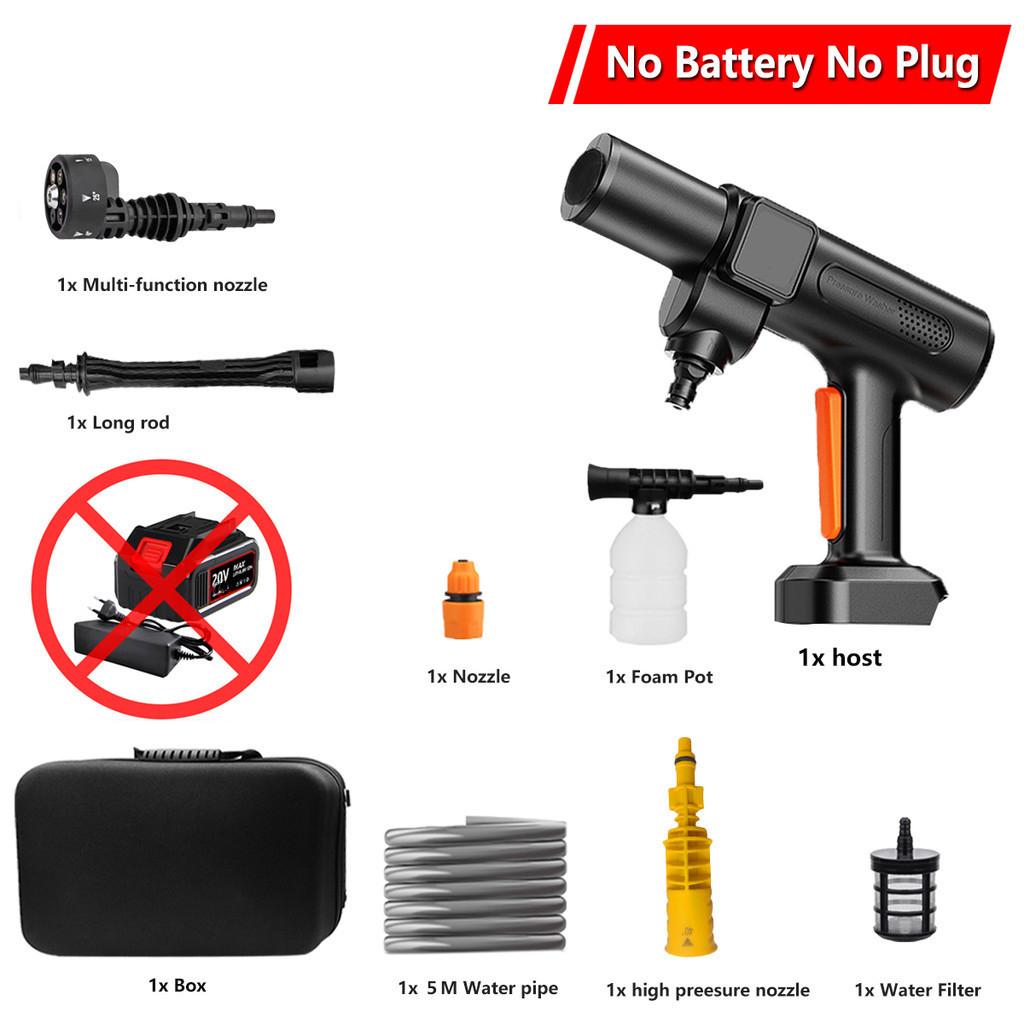 6 IN 1 Brushless High Pressure Car Washer Gun Handheld Rechargeable Spray Car Washing Machine Wireless Garden Power Tool