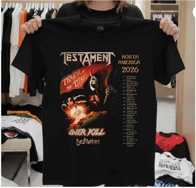 Testament Thrash Of The Titans North America Tour Dates 2026 T-Shirt