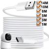 1м/5м/8м/10м Ультрадлинный Micro USB Кабель для Зарядки Удлинитель Питания для Xiaomi/Mijia/IP Веб-Камеры Android Расширенный Провод