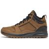 SH500 Удобные и стильные кожаные водонепроницаемые и теплые ботинки для хайкинга средней высоты Мужские коричневые