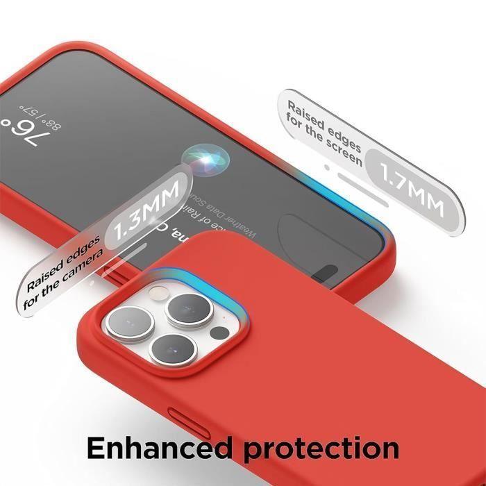 Защитный чехол - BOOLING - для iPhone 16 Pro - Мягкий силикон - Красный - Тонкий