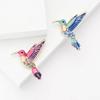 Креативная брошь-колибри из эмали из сплава, изящная мультяшная брошь для женского костюма, пальто, корсажа, украшение