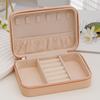 Portable Jewelry Organizer Box Leather Storage Case Multi-Compartment for Home Travel Use