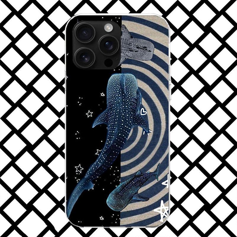 Чехол для телефона «Китовая акула в океане» для iPhone 17 Air 16 16E 15 14 Plus 13 Mini 12 11 Pro Max 7 8 + SE 2020 Мягкий чехол Fundas 17 Air 16