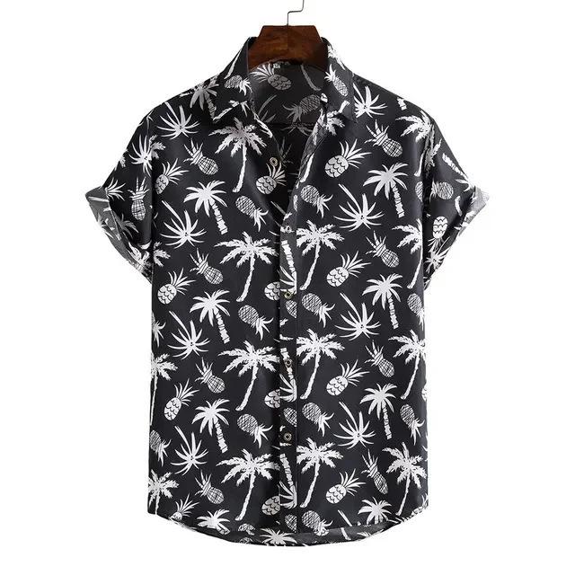 2026 Hawaiian short-sleeve shirt men's clothing shirt for men