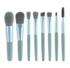 Mini 8-Piece Portable Makeup Brush Set: Soft Bristle Eyeshadow and Foundation Brushes