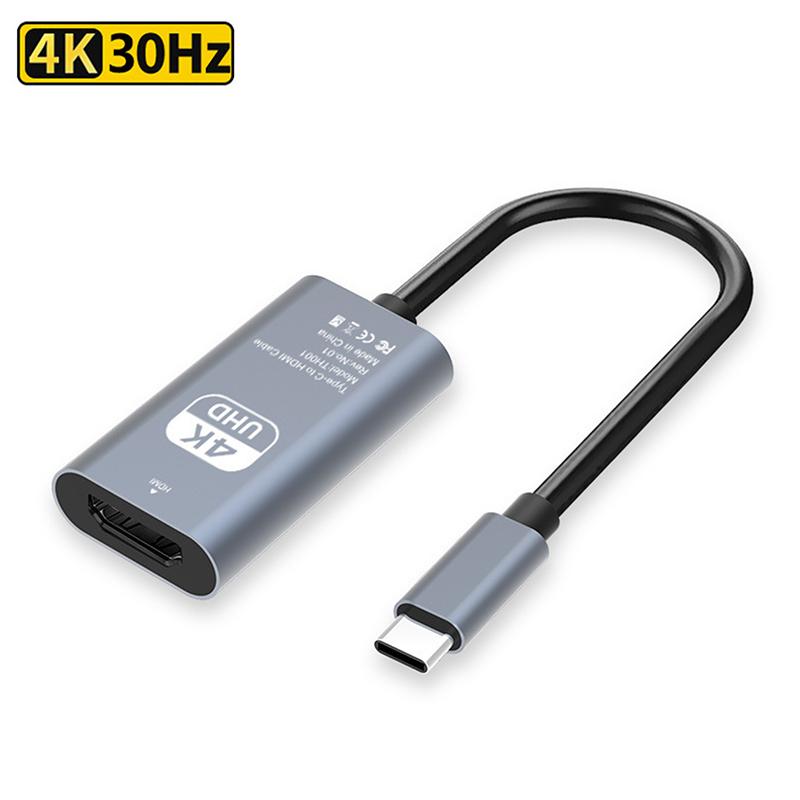 Адаптер Type C — HDMI 4K 60 Гц Кабель-конвертер USB C USB3.1 (папа) — HDTV (мама) для ноутбука, планшета, телевизора, Macbook