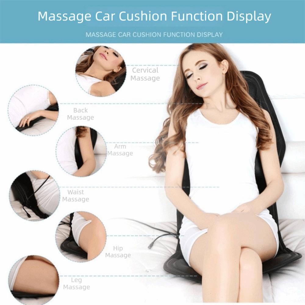 Infrared Massage Chair Pad Electric Heating Back Massager Multifunctional Massage Cushion Office