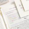 50 Sheets/set of Waterproof PET Transparent Memo Super Sticky Tearable and Reusable Student Paper Office Stationery Sticker