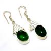 Chrome Diopside Gemstone 925 Silver Plated Handmade Jewelry Earring 1.89"