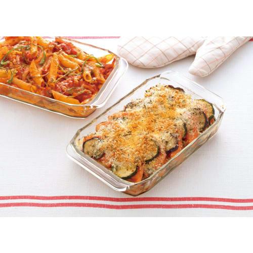 Жаропрочная стеклянная тарелка для тостерной печи Iwaki, серия Basic, 240 x 145 x 35 мм, 700 мл, KBC3850 BC3850