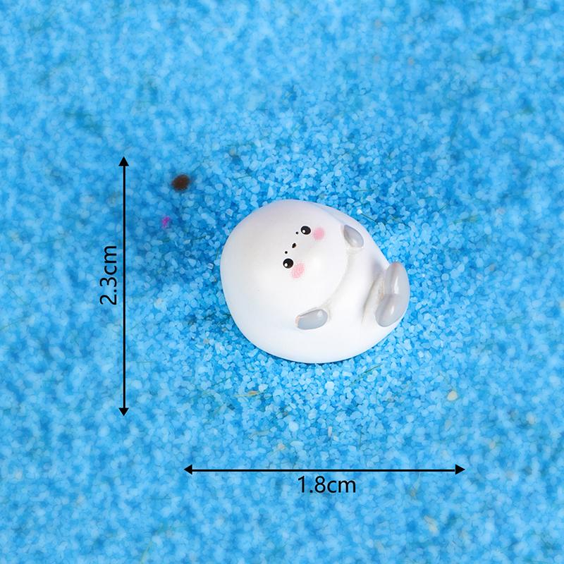 Мультяшная мини-фигурка тюленя, украшение, миниатюрный ландшафтный орнамент, креативное милое украшение для дома своими руками, поделки, подарки